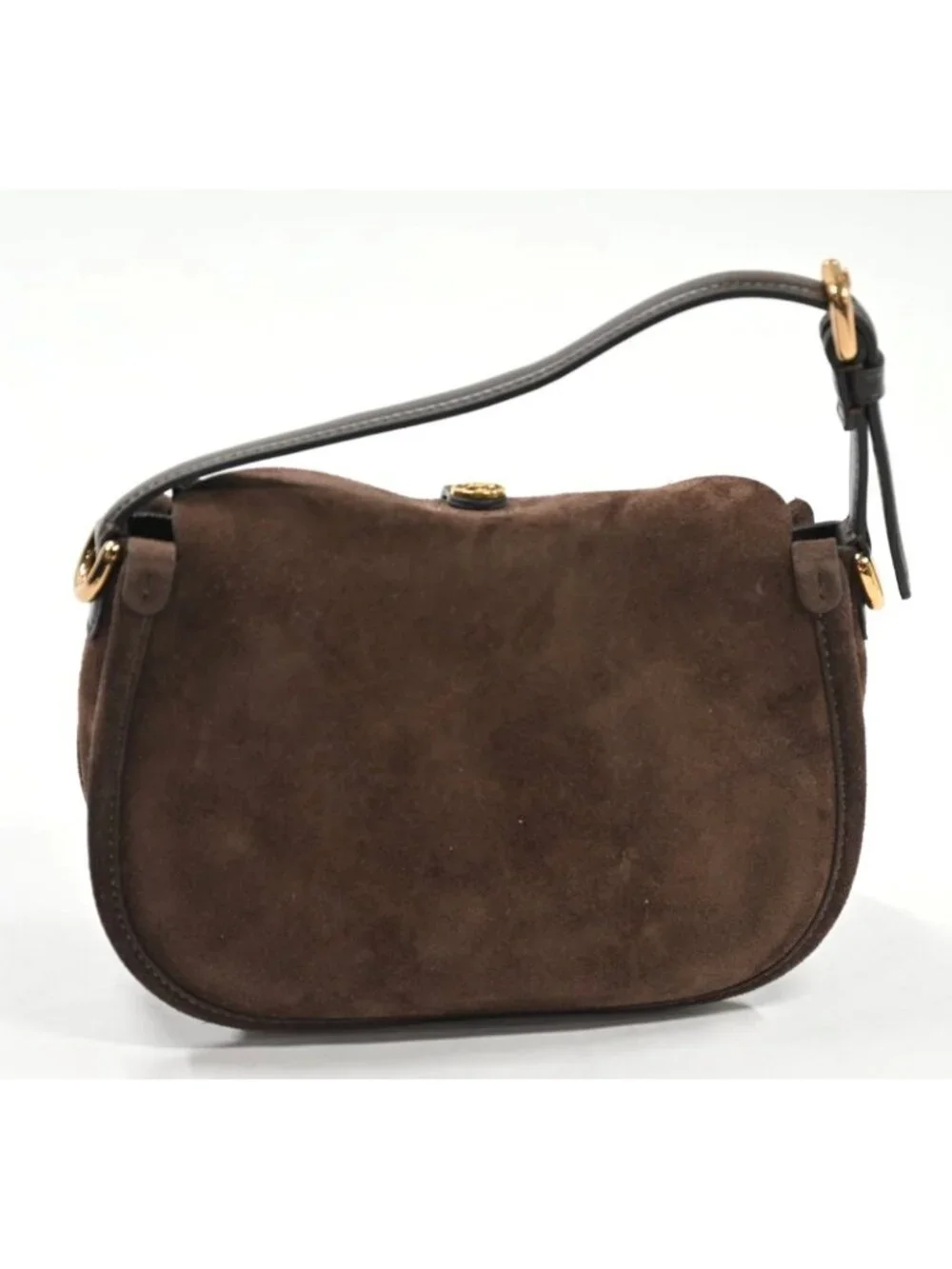 Etro Small Suede Pony Bag in Brown